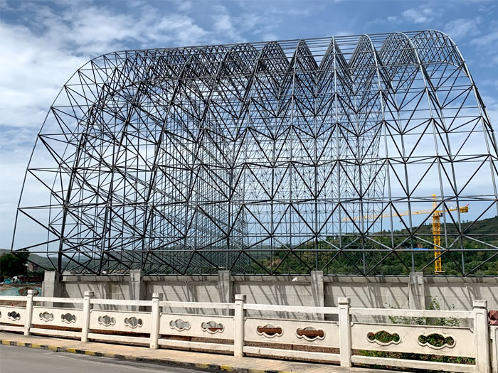 河间山寨矿储煤棚网架